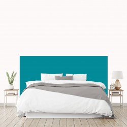 Tête de lit bleu canard sur mesure | Tête de lit originale