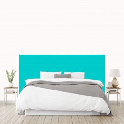 Tête de lit bleu lagon sur mesure | Tête de lit originale