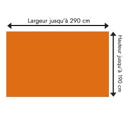 Tête de lit orange citrouille sur mesure | Tête de lit originale
