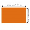 Tête de lit orange citrouille sur mesure | Tête de lit originale