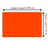 Tête de lit orange rouge sur mesure | Tête de lit originale